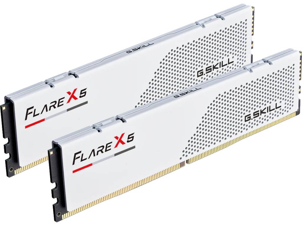 Оперативная память 32Gb G.Skill Flare X5 White F5-6400J3240G16GX2-FX5W, DDR V, PC-51200, 6400MHz, kit 2x16Gb