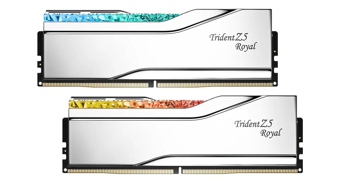 Оперативная память 32Gb G.Skill Trident Z5 ROYAL RGB F5-7600J3646G16GX2-TR5S, DDR V, PC-60800, 7600MHz, kit 2x16Gb