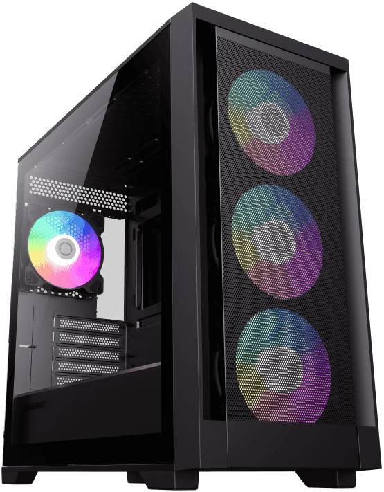 Корпус GameMax Defender Mesh Black, без БП, mATX