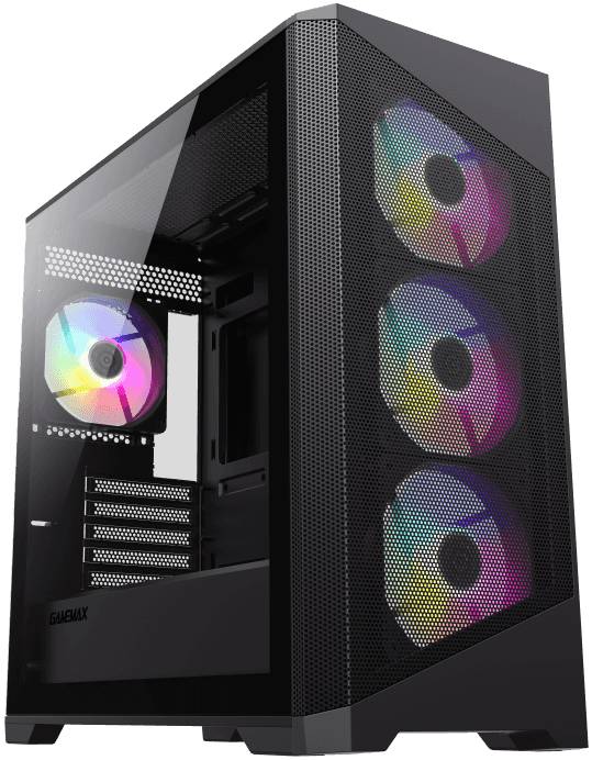 Корпус GameMax Destroyer Mesh Black, без БП, mATX