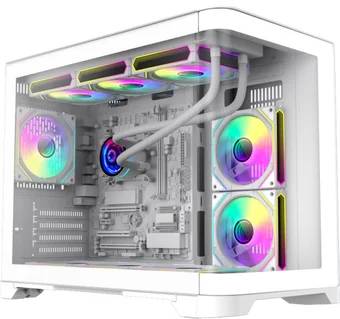 Корпус GameMax HYPE-M WH, без БП, mATX