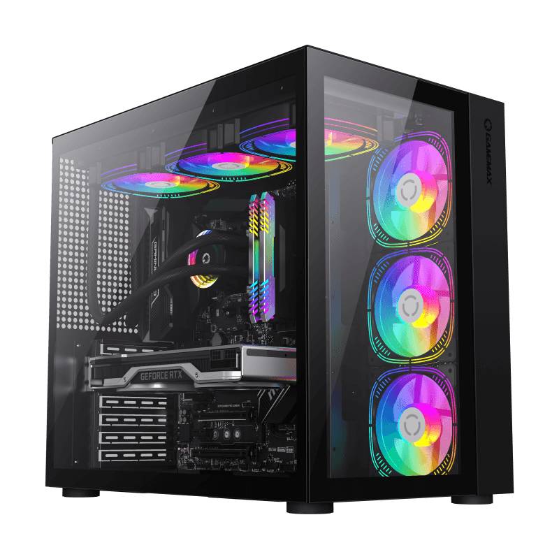 Корпус GameMax Infinity Black, без БП, ATX