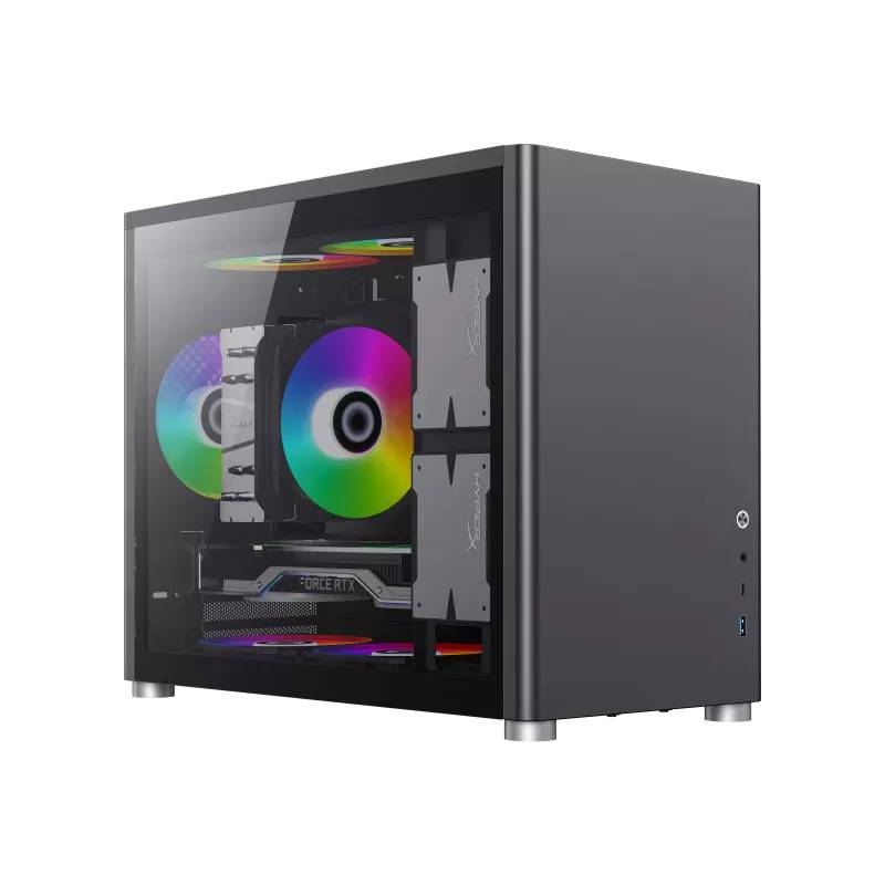 Корпус GameMax Spark Black, без БП, mATX