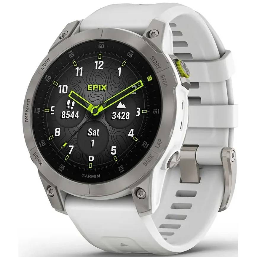 Умные часы Garmin Epix Gen 2 Sapphire, белый (010-02582-21)