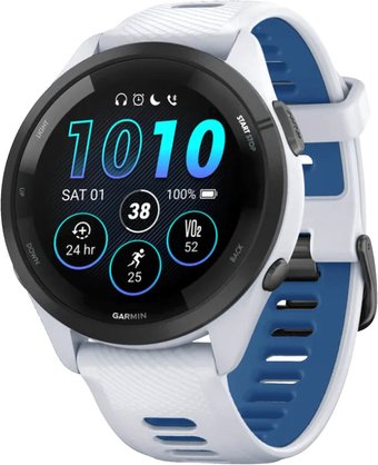Умные часы Garmin Forerunner 265, белый/синий (010-02810-11)