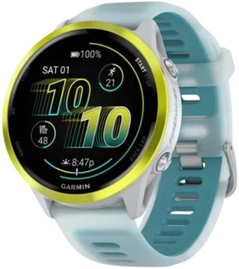 Умные часы Garmin Forerunner 570, серебристый/желтый (010-02971-01)