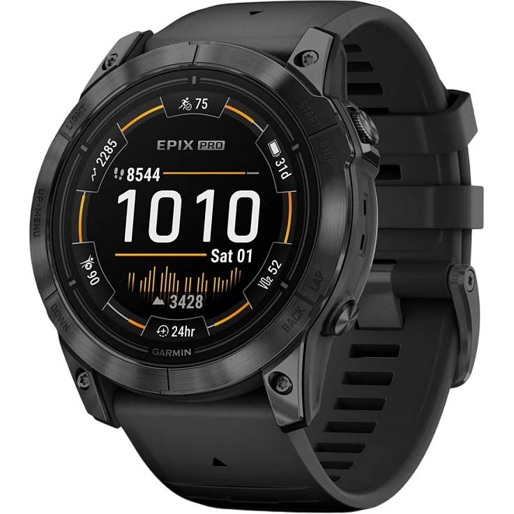 Умные часы Garmin Epix Pro gen.2, черный (010-02804-21)