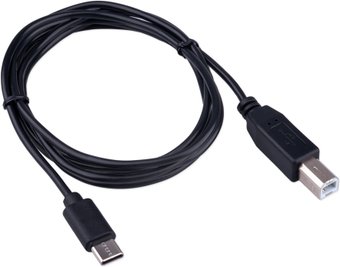 Кабель USB 2.0 СM-BM 1.8м, Гарнизон GCC-USB2-CMBM-1.8M, черный