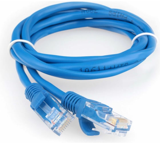 Патч-корд 1.5м, UTP cat.5e, Гарнизон PC-UTP-5e-1.5-B, синий