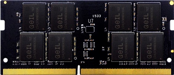 Оперативная память для ноутбука 4Gb GeiL GS44GB2666C19SC, SODIMM DDR IV, PC-21300, 2666MHz
