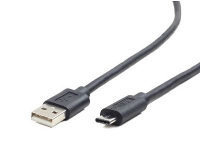 Кабель USB2.0 (M) - USB2.0 Type-C (M), 1.8м, Gembird/Cablexpert CCP-USB2-AMCM-6, черный