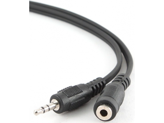 Кабель удлинитель Jack3.5 (M) - Jack3.5 (F), 5м, Gembird/Cablexpert CCA-423-5M черный