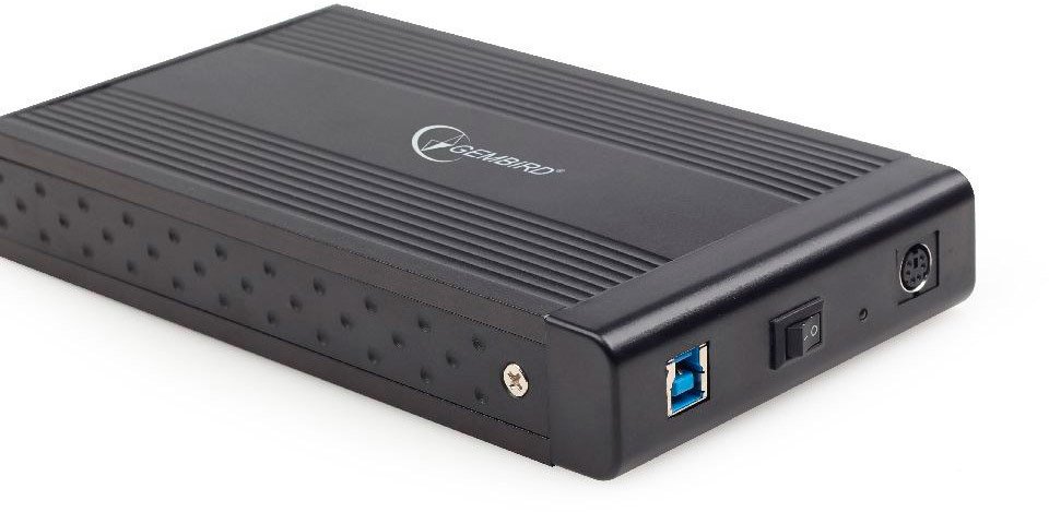 Внешний BOX Gembird EE3-U3S-3, 3.5", SATA - USB3.0, черный