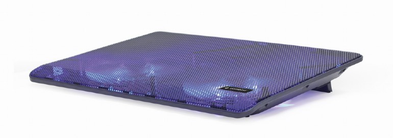 Охлаждение для ноутбука 15.6" Gembird NBS-2F15-05, черный, Blue LED