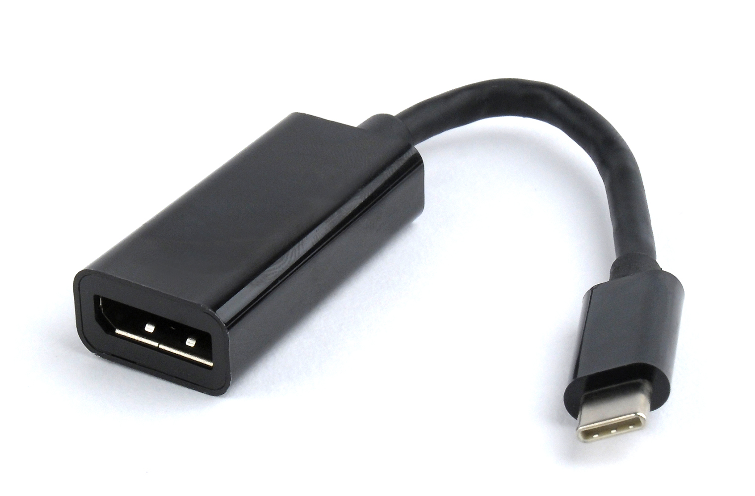 Кабель адаптер USB Type-C (M) - DP (F) Gembird/Cablexpert A-CM-DPF-01, черный