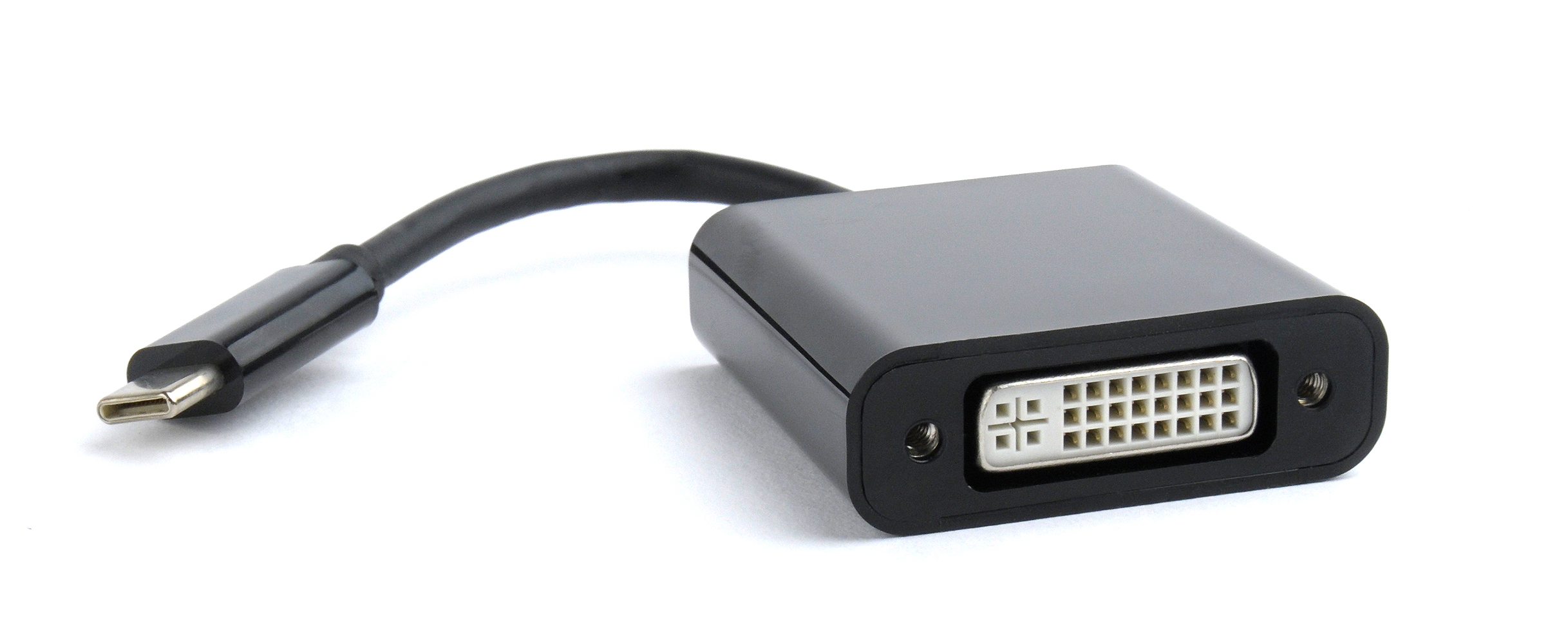 Кабель адаптер  USB Type-C (M) - DVI (F) Gembird/Cablexpert A-CM-DVIF-01, черный