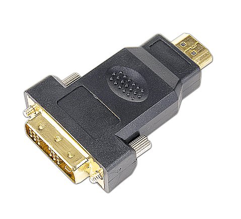 Адаптер HDMI (M) - DVI-I (M) Gembird/Cablexpert A-HDMI-DVI-1, черный