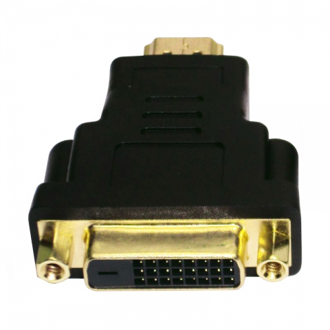 Переходник HDMI (M) - DVI-D (F), Gembird/Cablexpert A-HDMI-DVI-3, черный