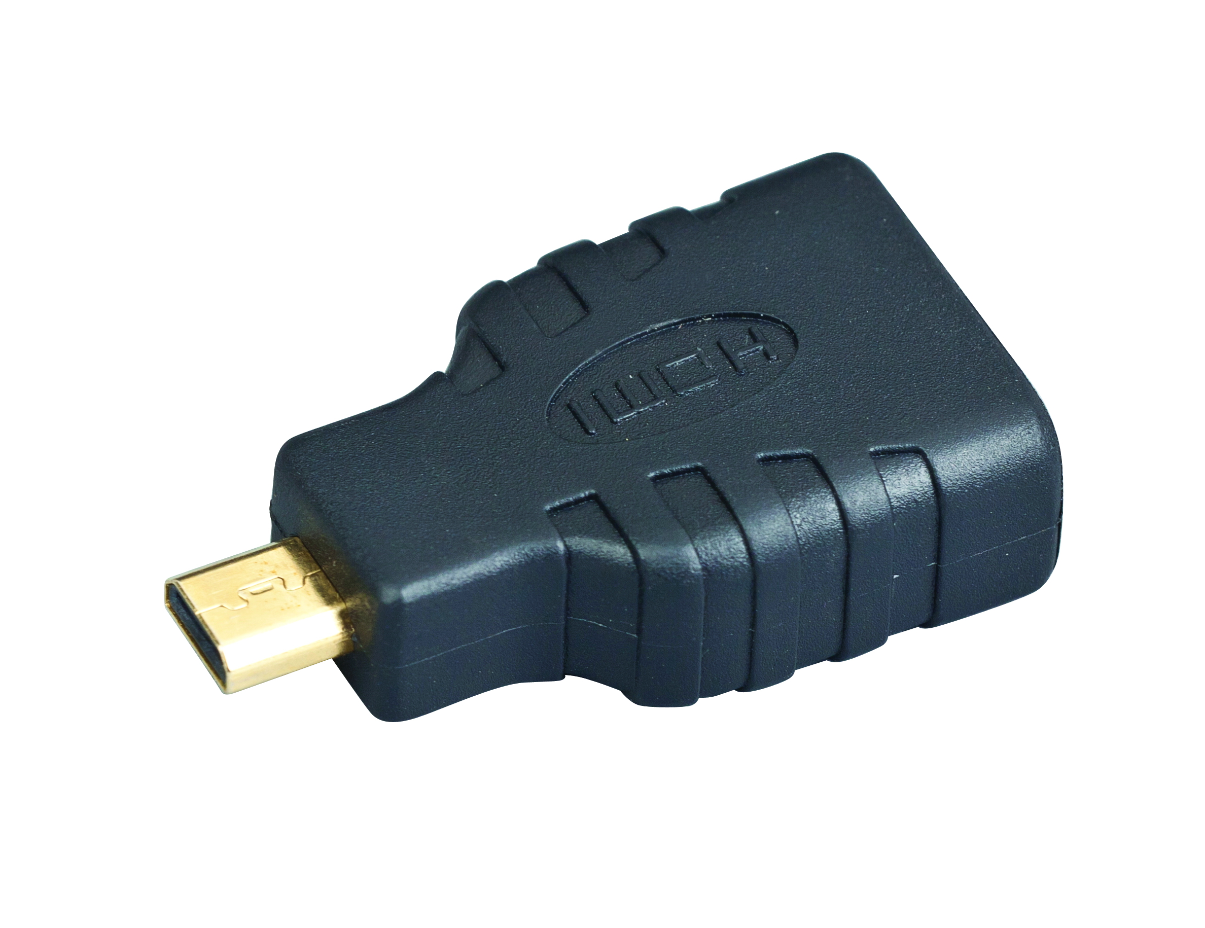 Переходник microHDMI (M) - HDMI (F) Gembird/Cablexpert A-HDMI-FD, черный