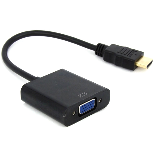 Кабель адаптер  HDMI (M) - VGA (F) Gembird/Cablexpert A-HDMI-VGA-04, черный