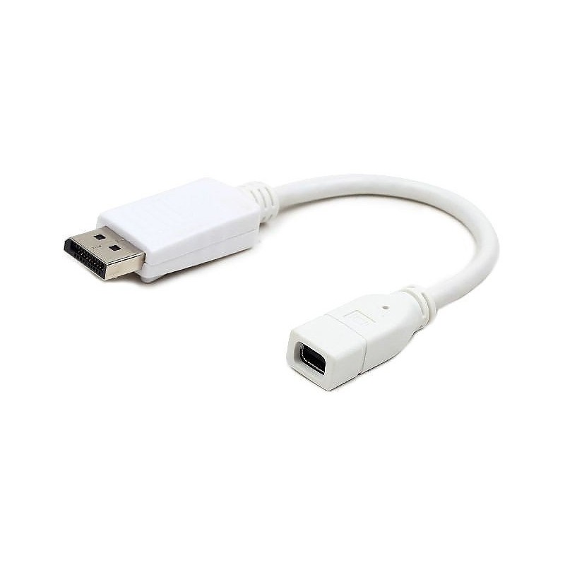 Кабель адаптер HDMI (M) - mDP (F) Gembird/Cablexpert A-mDPF-HDMIM-001-W, белый