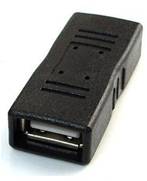 Соединитель USB2.0 (F) - USB2.0 (F) Gembird/Cablexpert A-USB2-AMFF, черный