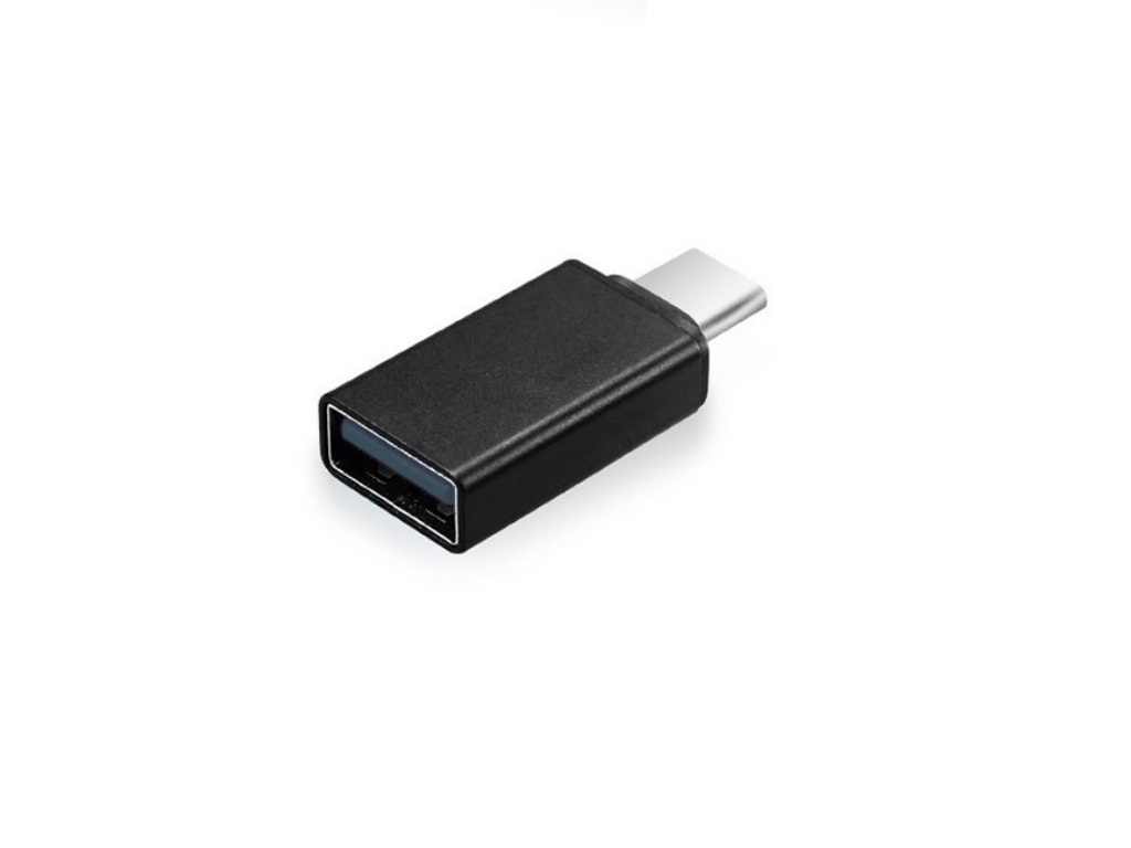 Переходник USB2.0 Type-C (M) - USB2.0 (F) Gembird/Cablexpert A-USB2-CMAF-01, черный