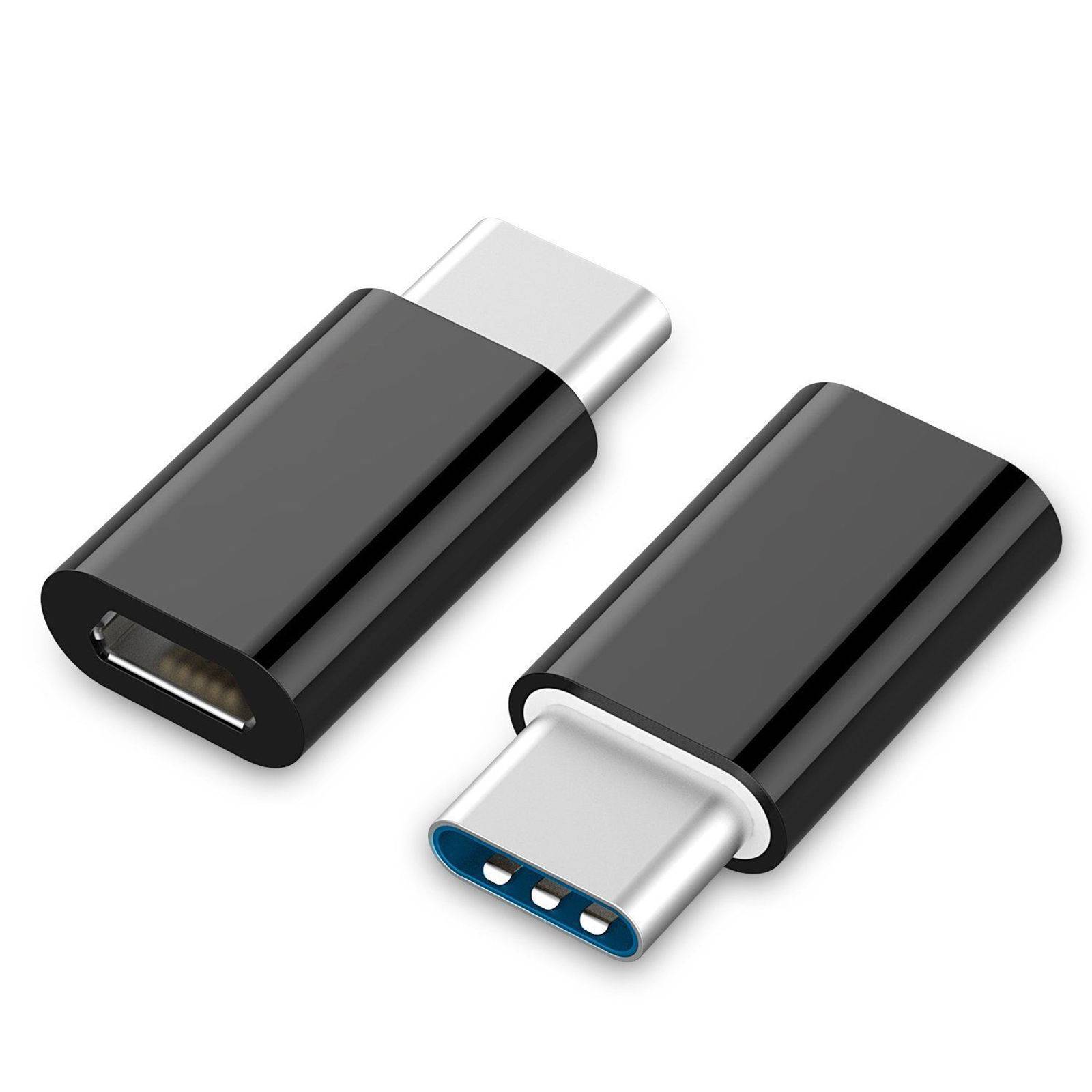 Переходник USB2.0 Type-C (M) - microUSB2.0 (F) Gembird/Cablexpert A-USB2-CMmF-01, черный