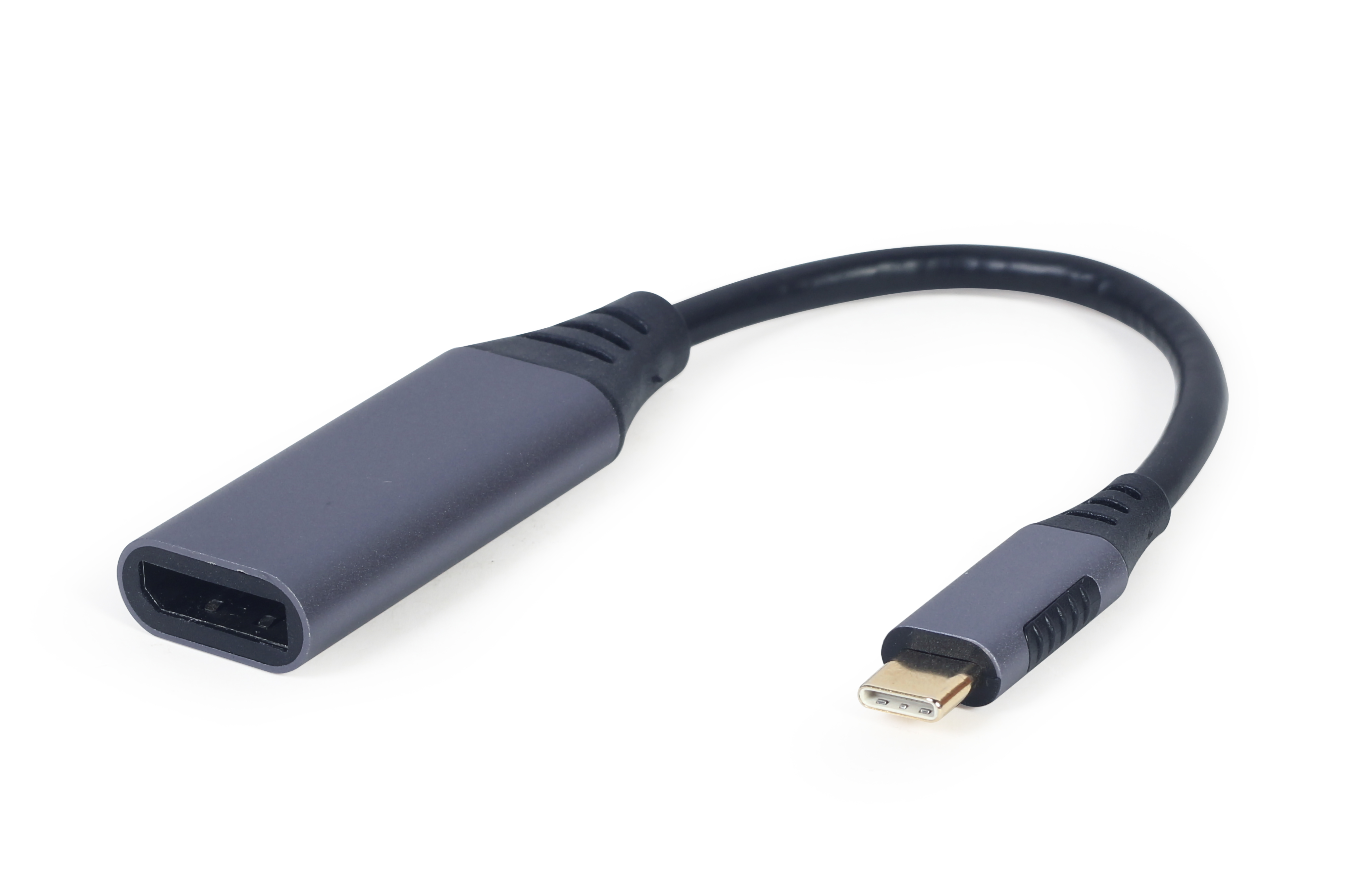 Кабель адаптер USB3.0 Type-C (M) - DP (F) Gembird/Cablexpert A-USB3C-DPF-01, черный