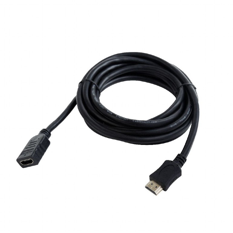 Кабель удлинитель HDMI (19M) - HDMI (19F), 1.8м, Gembird/Cablexpert CC-HDMI4X-6, черный