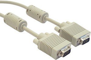 Кабель D-SUB (15M) - D-SUB (15M), 5м, Gembird/Cablexpert CC-PPVGA-5M, 2 фильтра