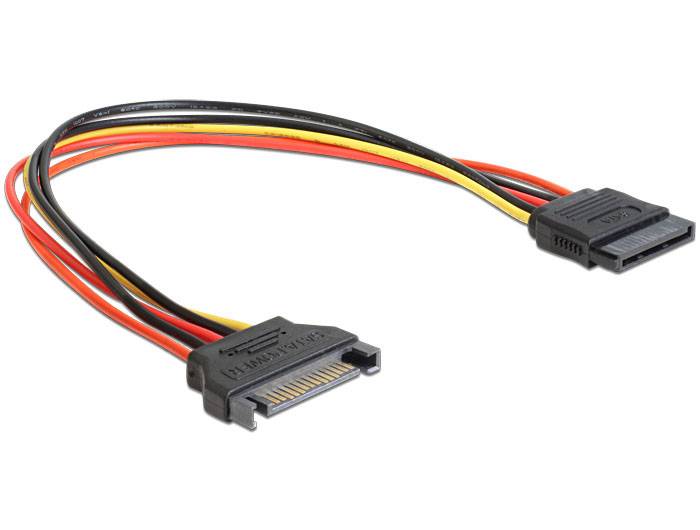 Удлинительный кабель питания SATA (M) - SATA (F), 0.5м, Gembird/Cablexpert CC-SATAMF-02