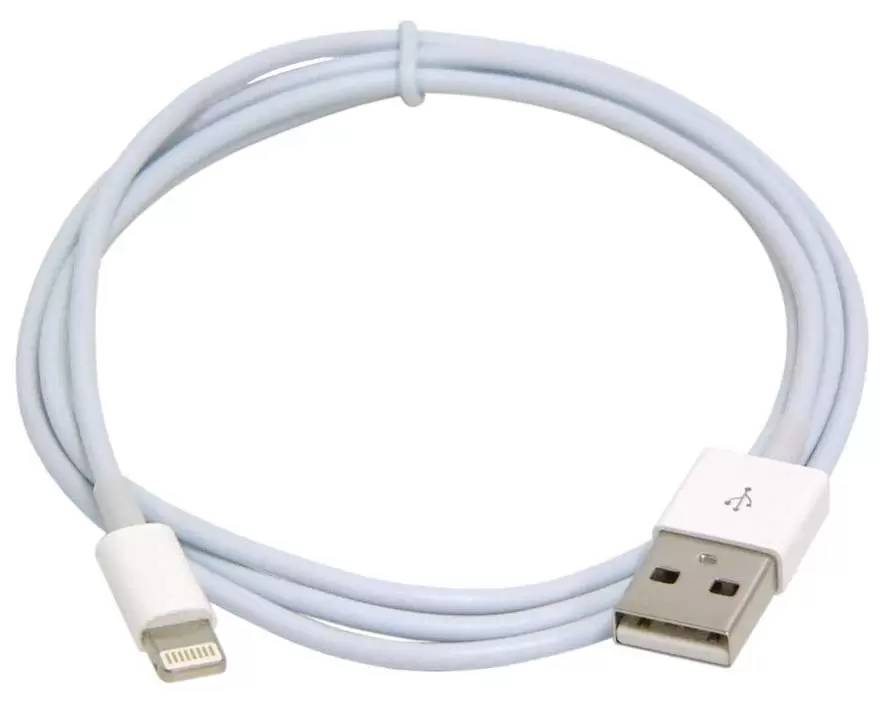 Кабель Lightning (M) - USB2.0 (M), 1м, Gembird/Cablexpert CC-USB-AP2MWP, белый