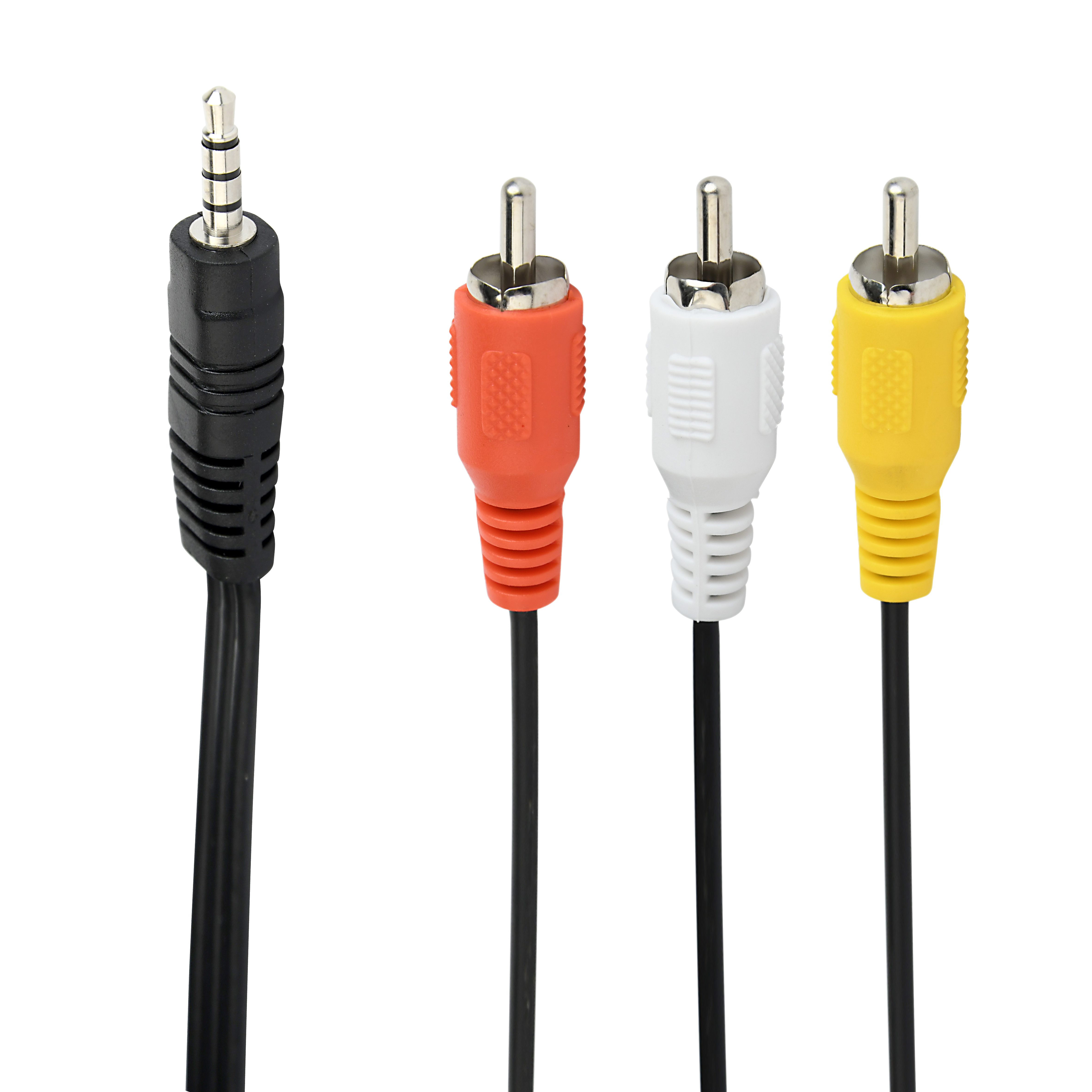 Кабель Jack3.5 4pin (M) - 3xRCA (M) Gembird/Cablexpert CCA-4P2R-2M, 2м, черный