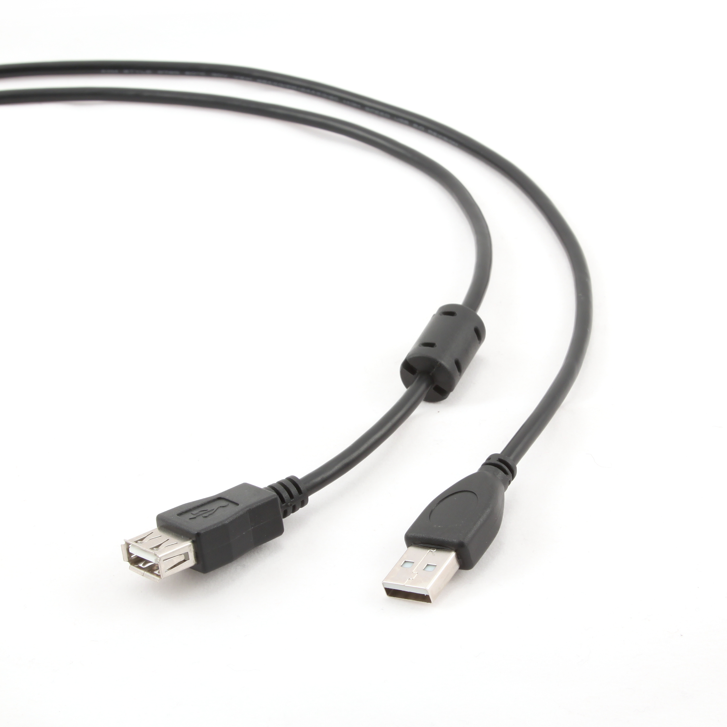 Кабель удлинитель USB2.0 (M) - USB2.0 (F), 1.8м, Gembird/Cablexpert CCF-USB2-AMAF-6, черный