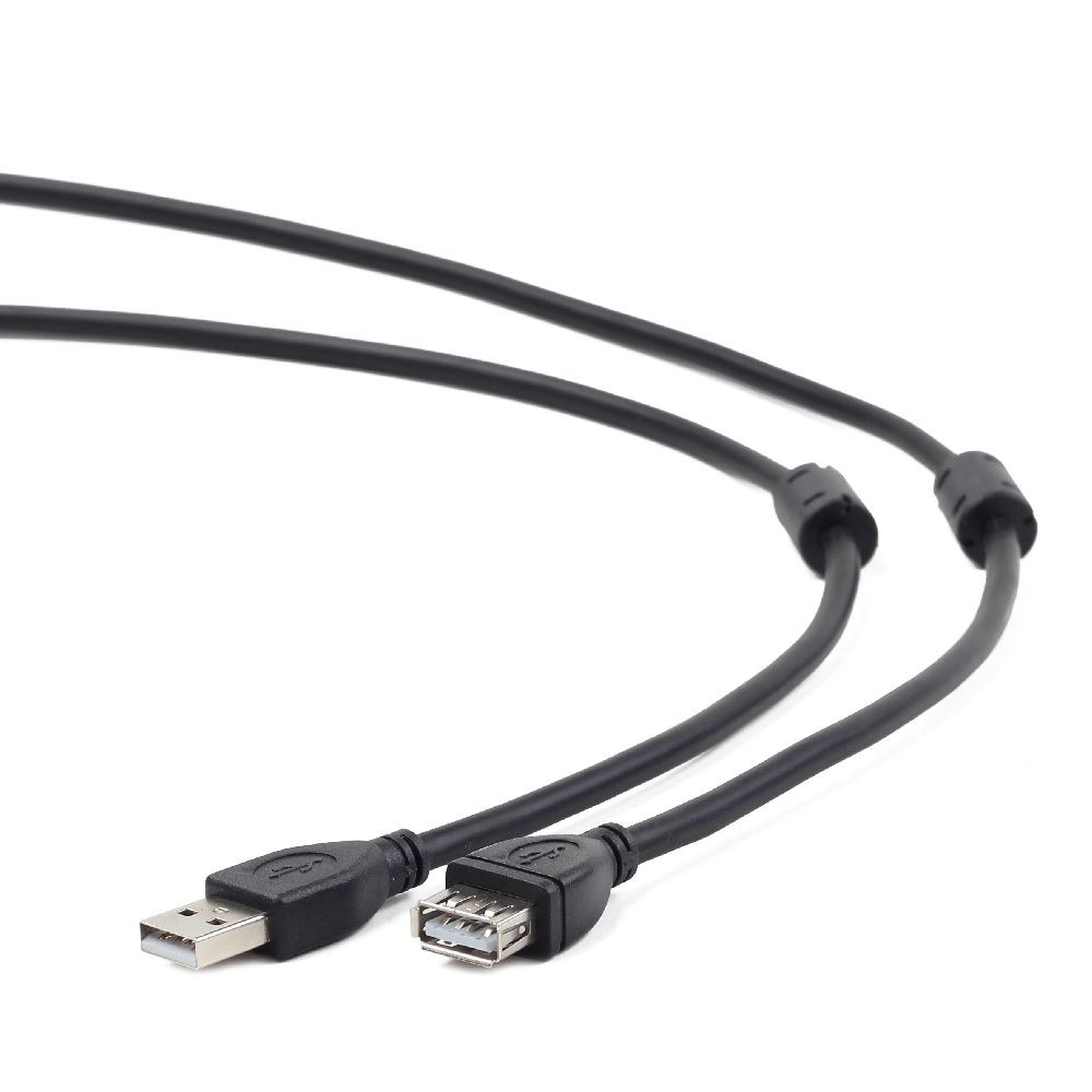 Кабель удлинитель USB2.0 (M) - USB2.0 (F), 3м, Gembird/Cablexpert CCF2-USB2-AMAF-10, черный