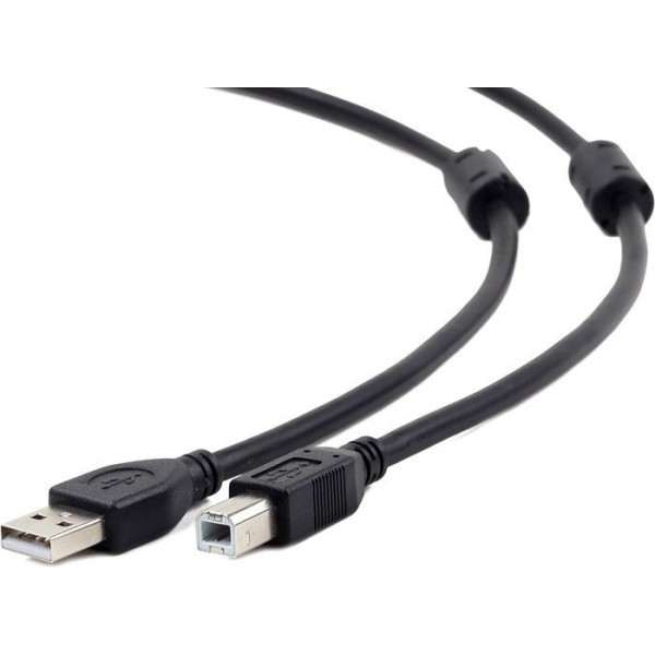 Кабель USB2.0 (AM) - USB2.0 (BM), 4.5м, Gembird/Cablexpert CCF2-USB2-AMBM-15, черный