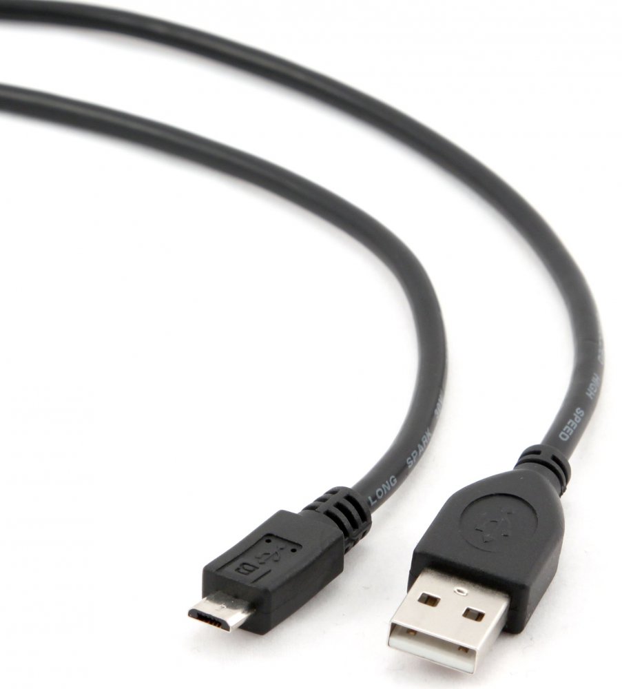 Кабель USB2.0 (M) - microUSB2.0 (M), 3м, Gembird/Cablexpert CCP-mUSB2-AMBM-10, черный