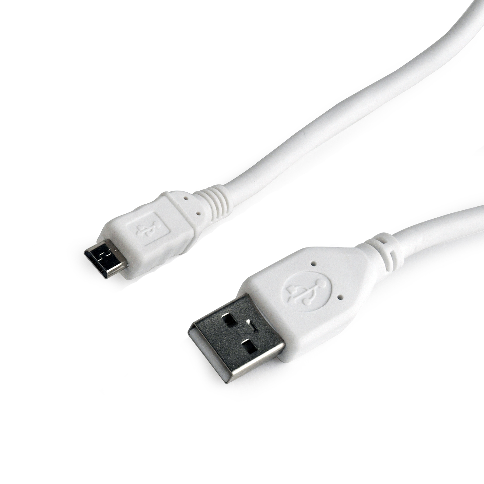 Кабель USB2.0 (M) - microUSB2.0 (M), 1м, Gembird/Cablexpert CCP-mUSB2-AMBM-W-1M, белый
