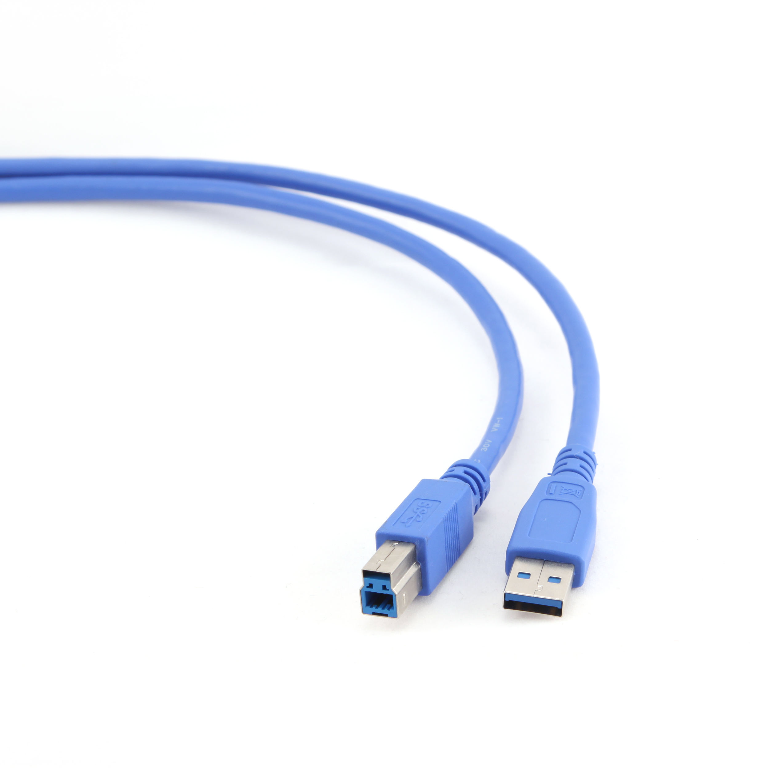 Кабель USB3.0 (AM) - USB3.0 (BM), 0.5м, Gembird/Cablexpert CCP-USB3-AMBM-0.5M, синий