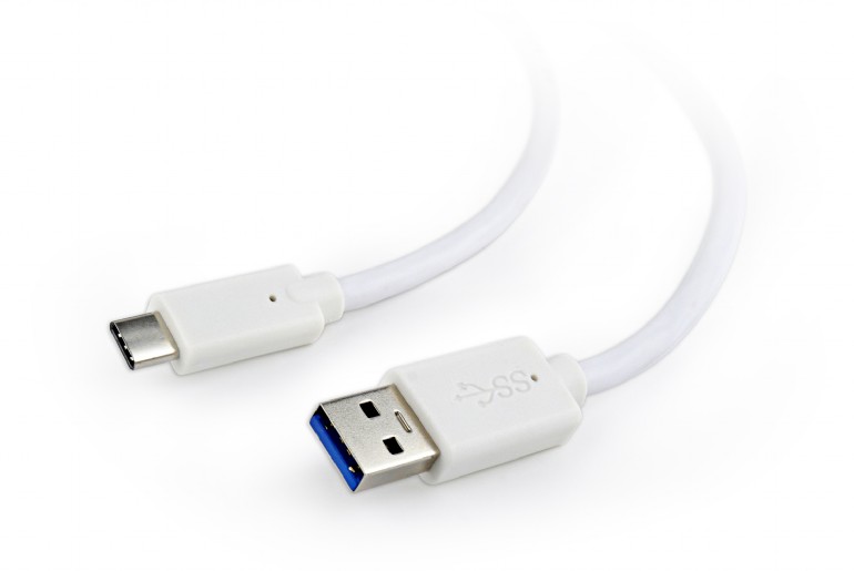 Кабель USB3.0 (M) - USB3.0 Type-C (M), 1.8м, Gembird/Cablexpert CCP-USB3-AMCM-6-W, белый