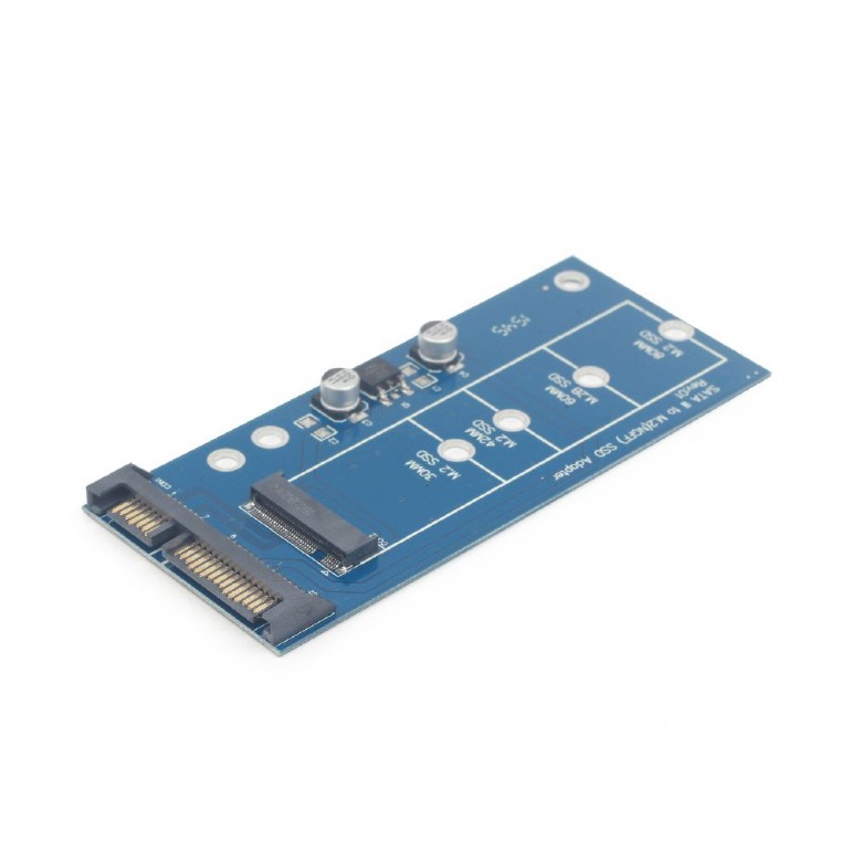 Адаптер SATA - M.2 SATA SSD, Gembird EE18-M2S3PCB-01