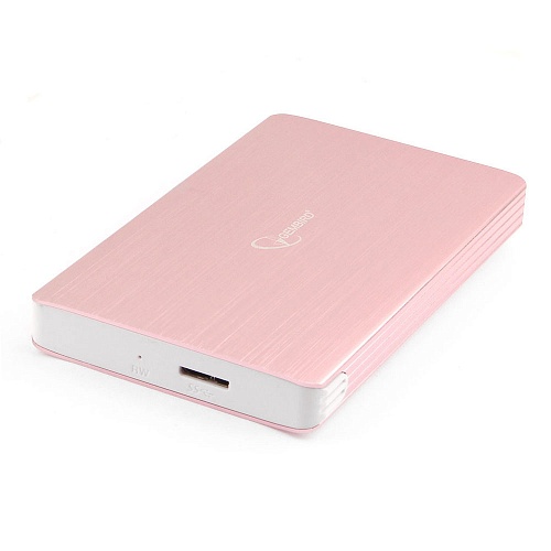 Внешний BOX Gembird EE2-U3S-65, 2.5", SATA - USB3.0, розовый