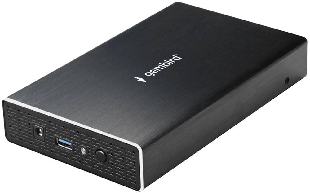 Внешний BOX Gembird EE3-U3S-1, 3.5", SATA - USB3.0, черный