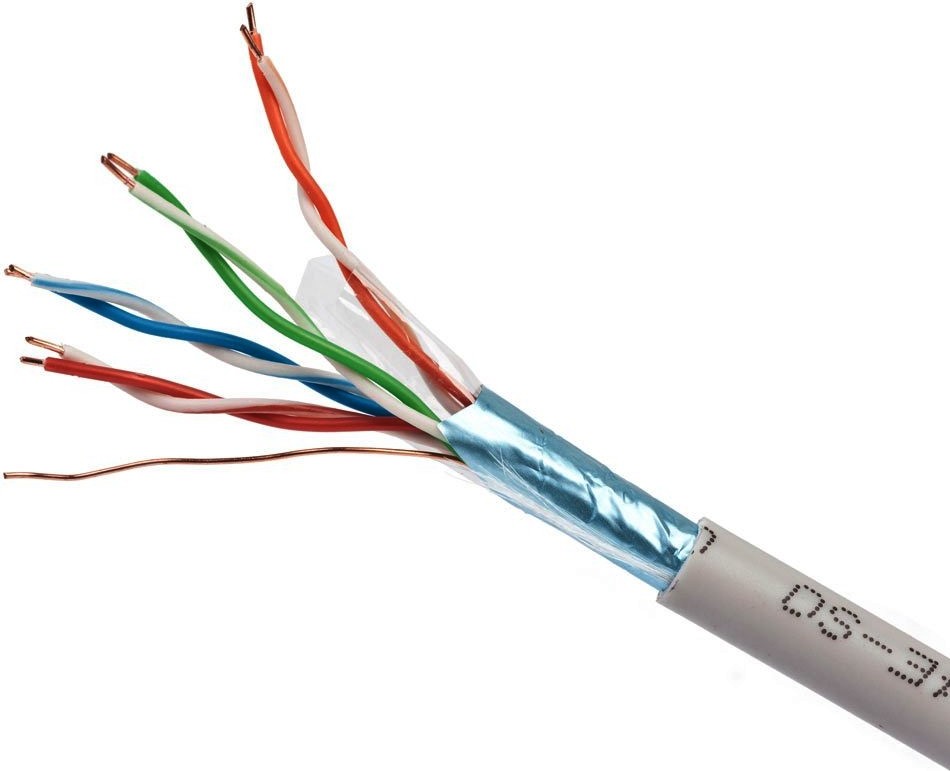 FTP кабель бухта 305м cat.5e Gembird/Cablexpert FPC-5004E-SOL, серый