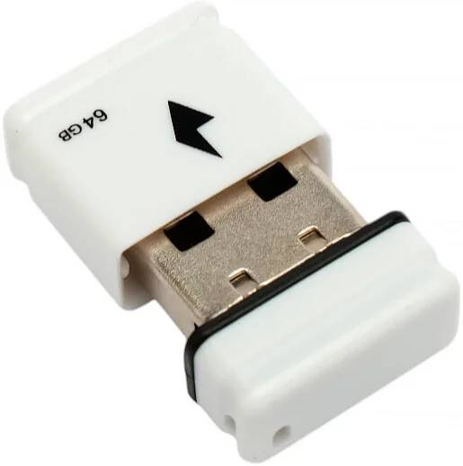64Gb Gembird GFL-2.0-64mini, USB2.0, белый