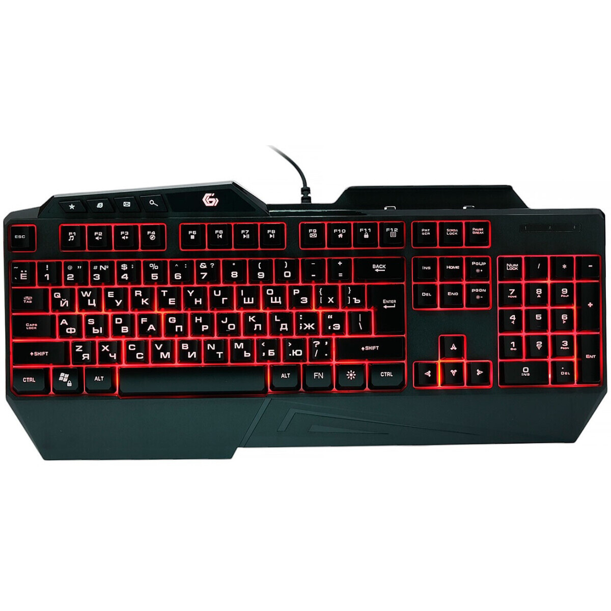 Клавиатура Gembird KB-G450L, USB, черный