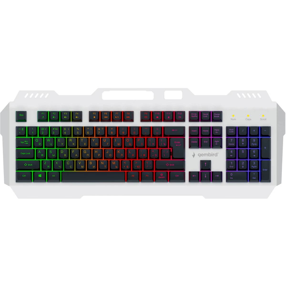 Клавиатура Gembird KB-G710M-S, серебро