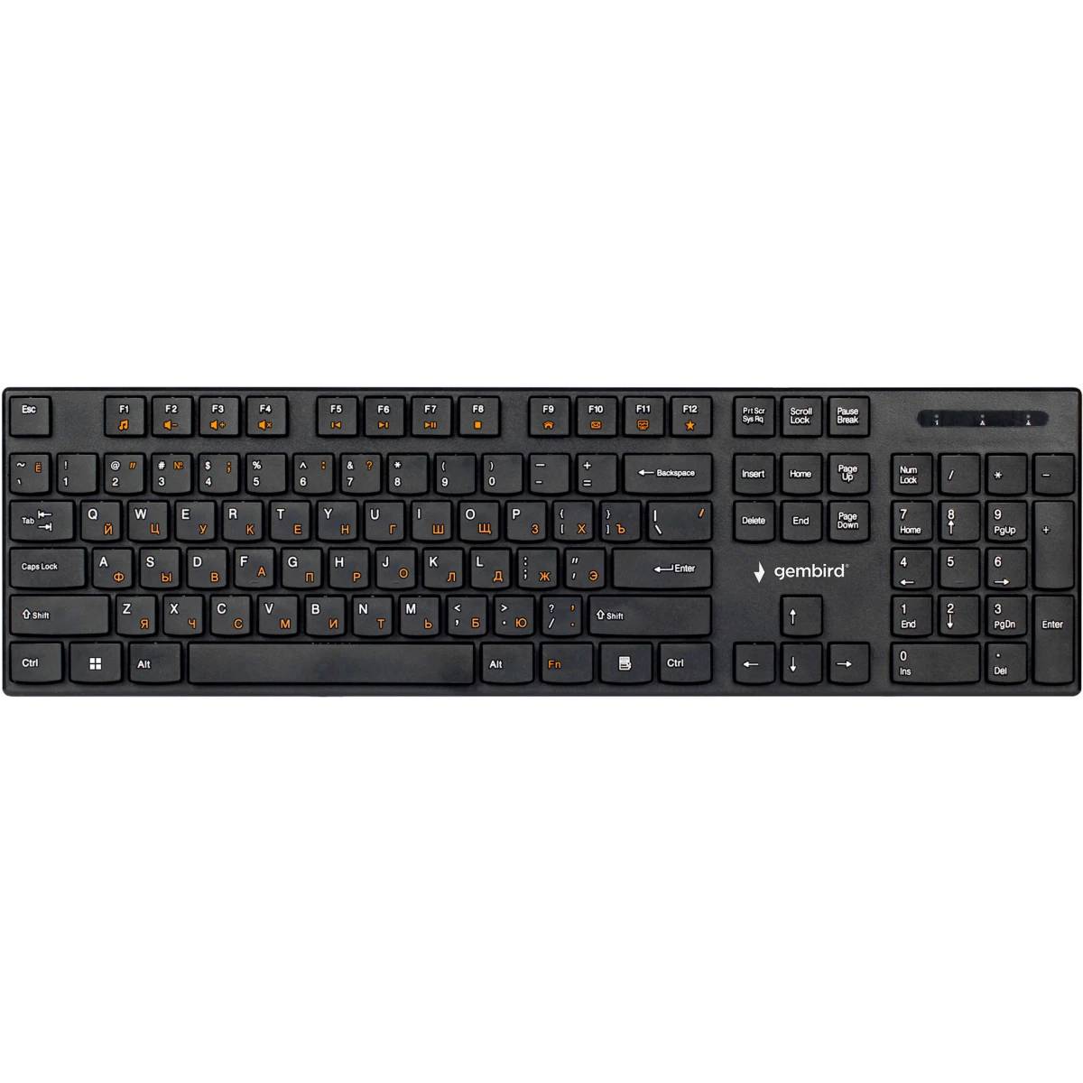 Клавиатура Gembird KBW-250, черный