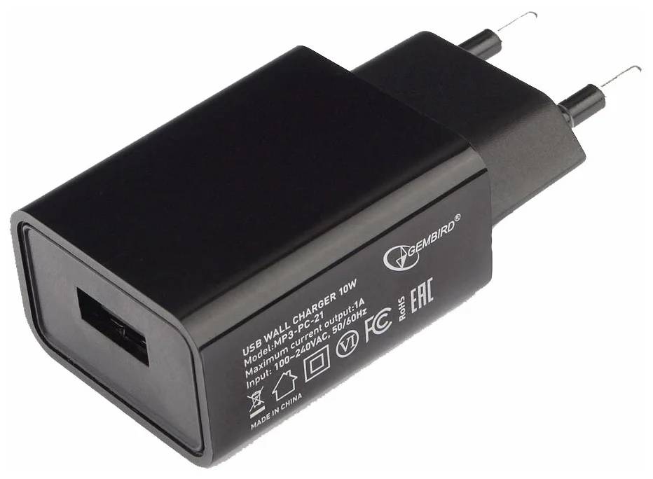 СЗУ Gembird/Cablexpert MP3A-PC-21, черный